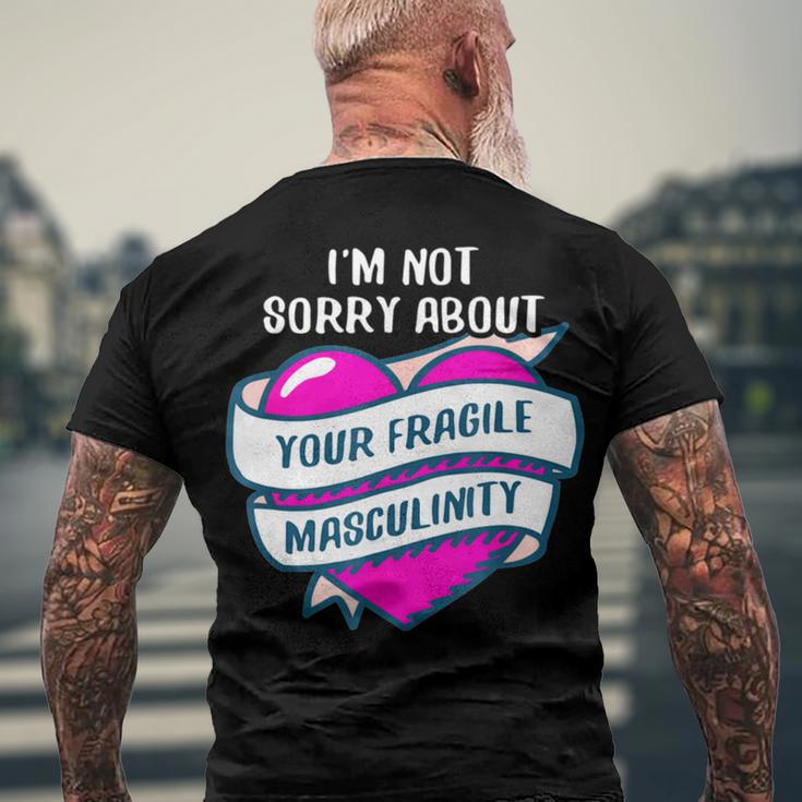 Too Clumsy To Be Around Fragile Masculinity 215 Shirt Men's Crewneck Short Sleeve Back Print T-shirt Gifts for Old Men