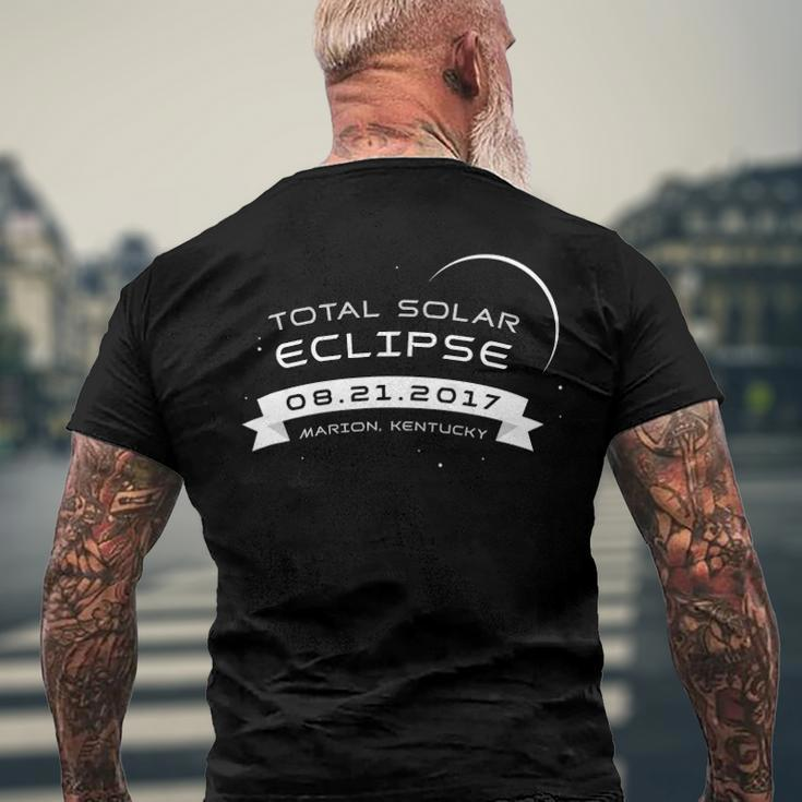 Total Solar Eclipse 2017 Marion Kentucky Souvenir Men's Back Print T-shirt Gifts for Old Men