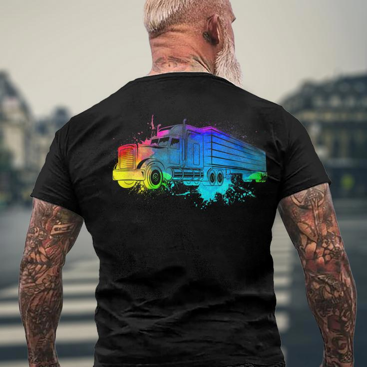 Truck Driver - Big Trucking Trucker Men's T-shirt Back Print Gifts for Old Men