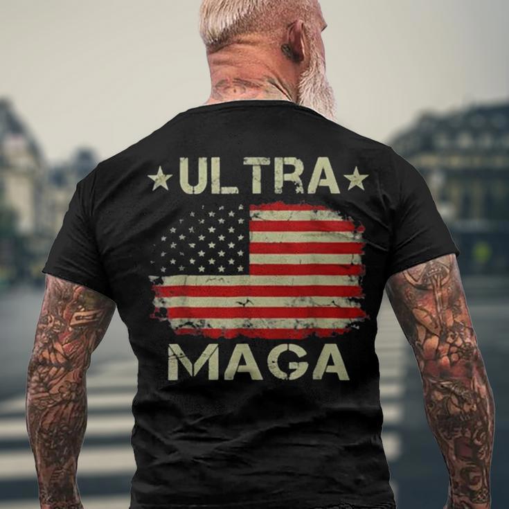 Ultra Maga And Proud Of It A Ultra Maga And Proud Of It V10 Men's Crewneck Short Sleeve Back Print T-shirt Gifts for Old Men