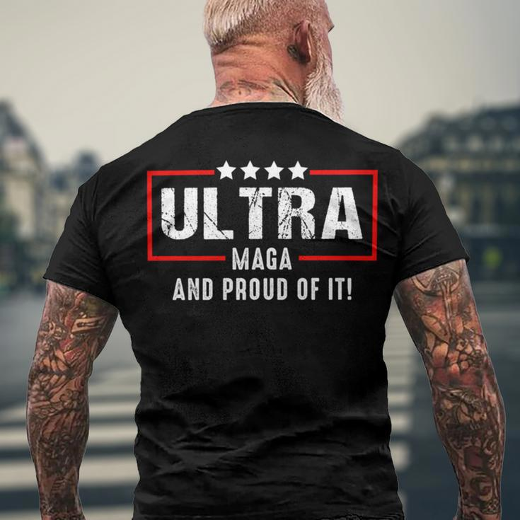 Ultra Maga And Proud Of It V27 Men's Crewneck Short Sleeve Back Print T-shirt Gifts for Old Men