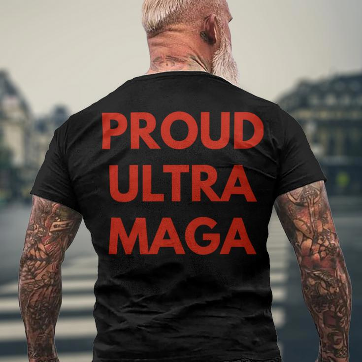 Ultra Maga Gift Men's Crewneck Short Sleeve Back Print T-shirt Gifts for Old Men