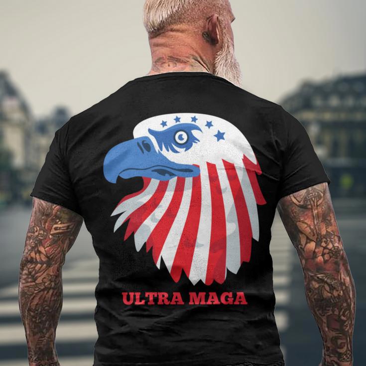 Ultra Maga Memorial Day Men's Crewneck Short Sleeve Back Print T-shirt Gifts for Old Men