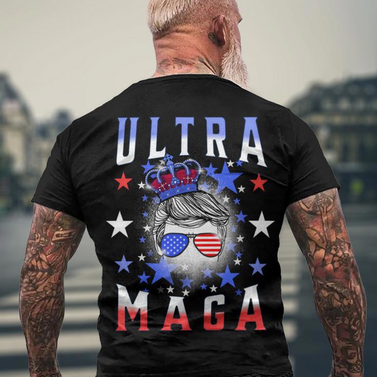 Ultra Maga The Return Of The Great Maga King V2 Men's Crewneck Short Sleeve Back Print T-shirt Gifts for Old Men