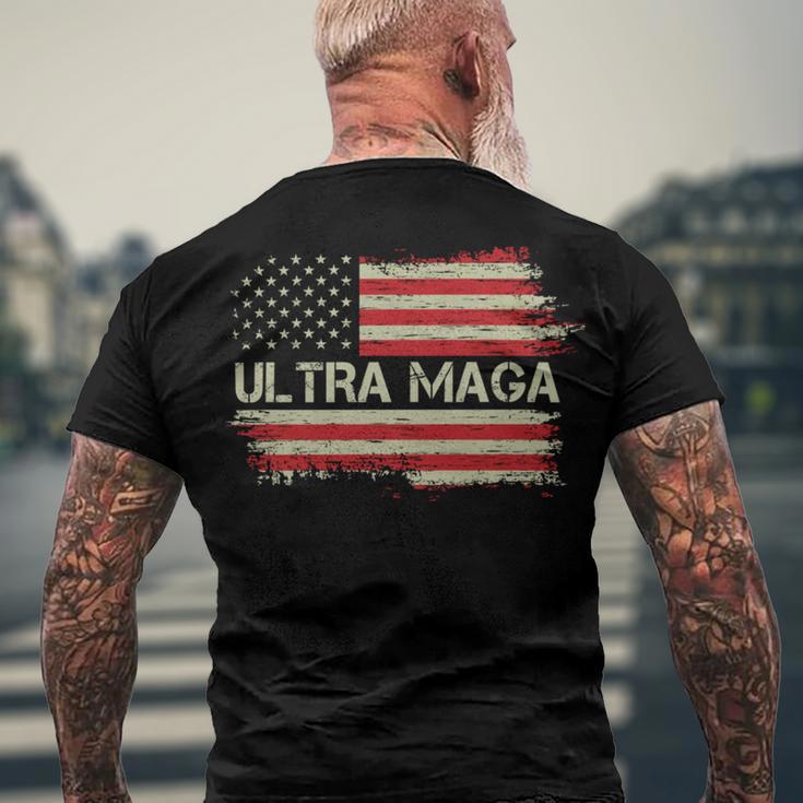 Ultra Maga Trump V2 Men's Crewneck Short Sleeve Back Print T-shirt Gifts for Old Men