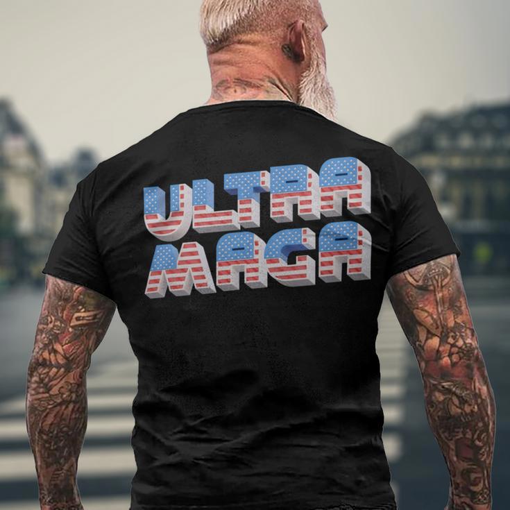 Ultra Maga Tshirt Proud Ultra Maga Make America Great Again America Tshirt United State Of America Men's Crewneck Short Sleeve Back Print T-shirt Gifts for Old Men