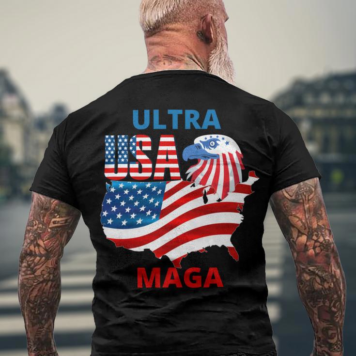 Ultra Maga Ultra Maga Funny Men's Crewneck Short Sleeve Back Print T-shirt Gifts for Old Men