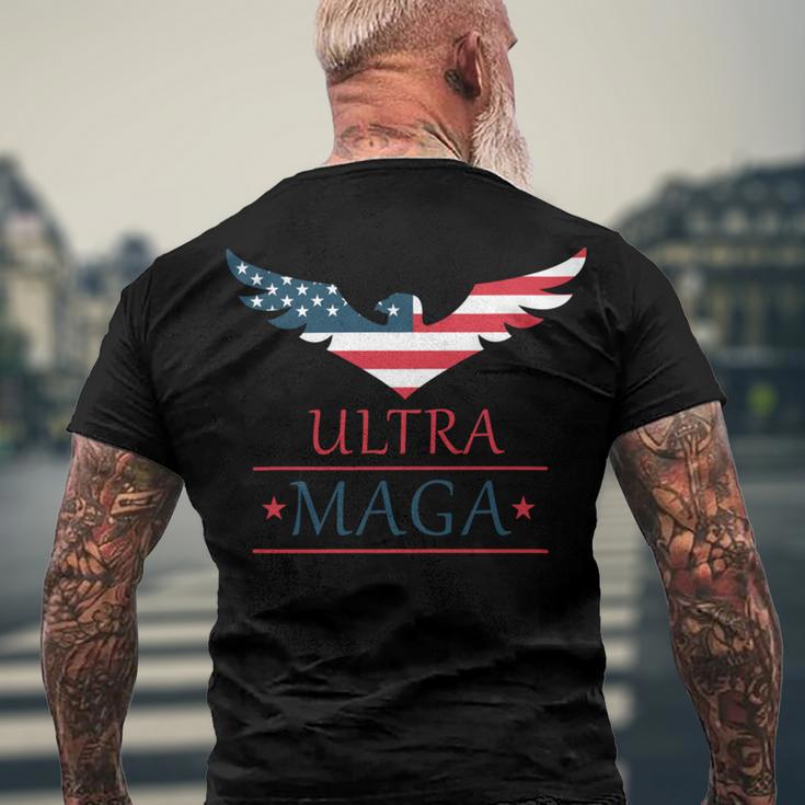 Ultra Maga United State Men's Crewneck Short Sleeve Back Print T-shirt Gifts for Old Men