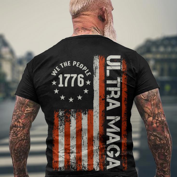 Ultra Maga V14 Men's Crewneck Short Sleeve Back Print T-shirt Gifts for Old Men