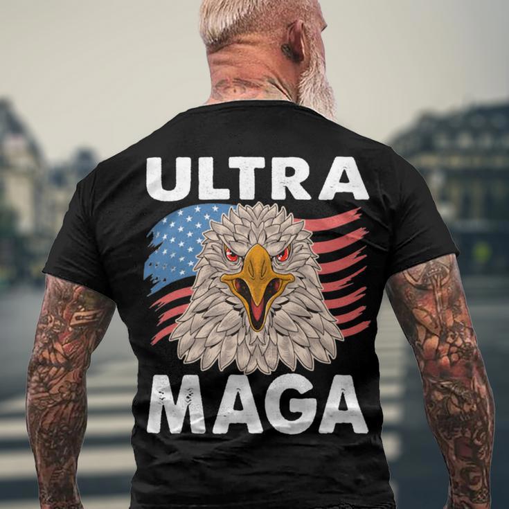 Ultra Maga V19 Men's Crewneck Short Sleeve Back Print T-shirt Gifts for Old Men