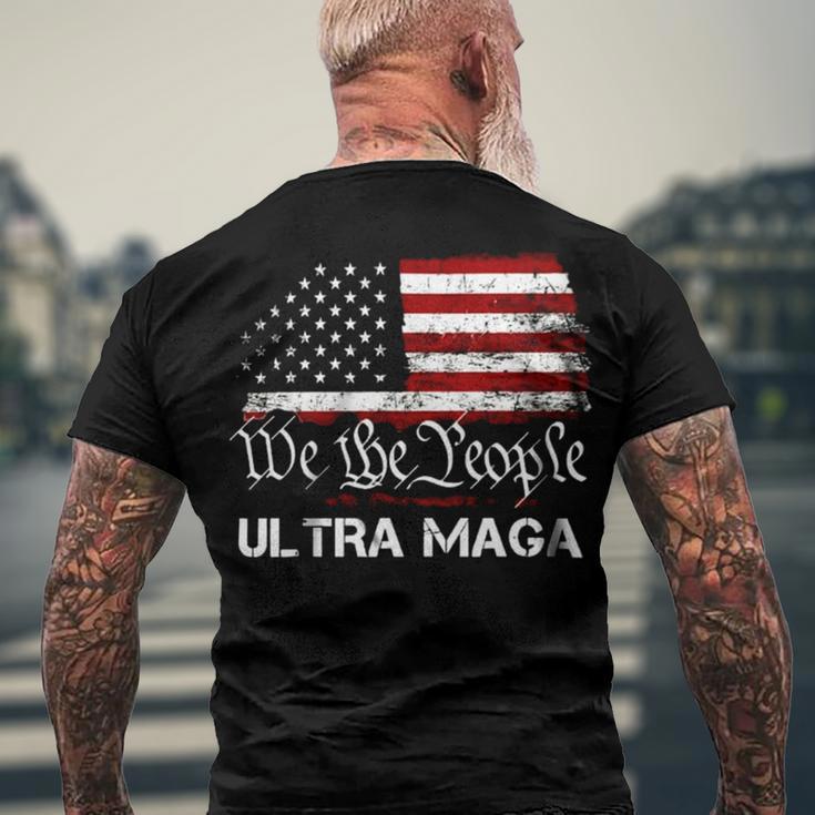 Ultra Maga We The People Classic Men's Crewneck Short Sleeve Back Print T-shirt Gifts for Old Men