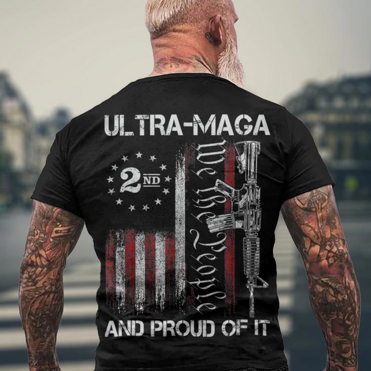 Ultra Maga We The People Proud Republican Usa Flag V2 Men's Crewneck Short Sleeve Back Print T-shirt Gifts for Old Men