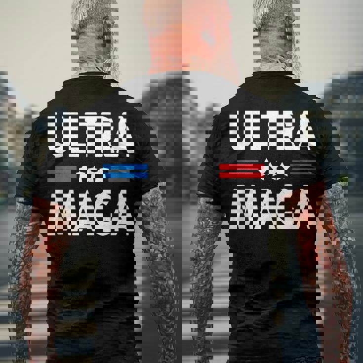 Ultra Mega Patriotic Trp Republicans Conservatives Apparel Men's T-shirt Back Print Gifts for Old Men