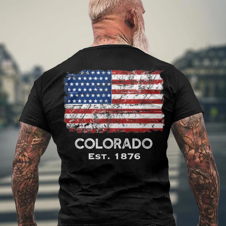 Usa Flag 4Th Of July Colorado Men's T-shirt Back Print Gifts for Old Men
