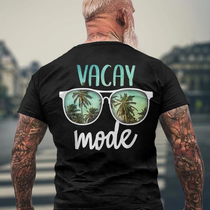 Vacay Mode Cute Vacation Summer Cruise Getaway Men's Crewneck Short Sleeve Back Print T-shirt Gifts for Old Men