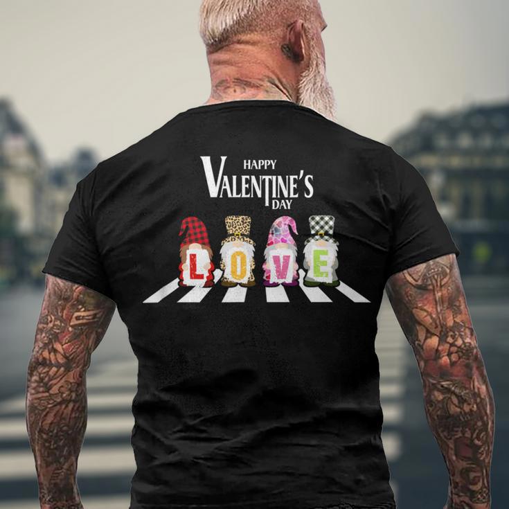 Valentinegnomecrosswalk Men's Crewneck Short Sleeve Back Print T-shirt Gifts for Old Men