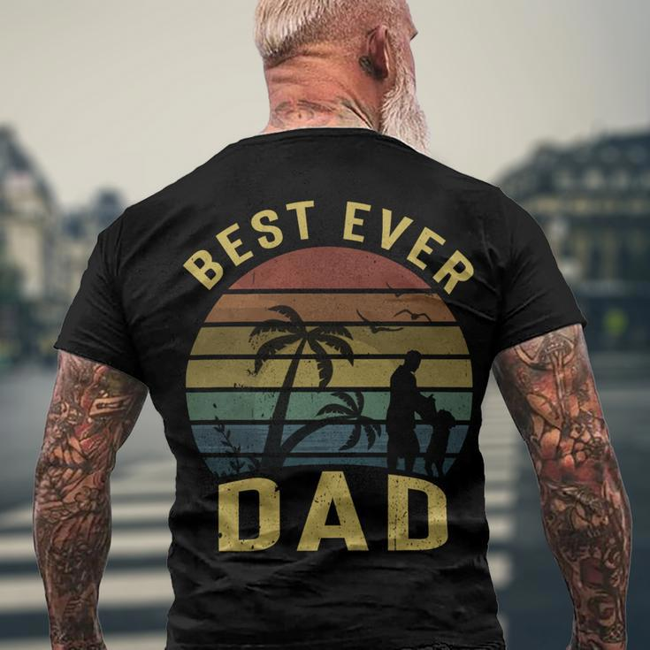 Vingtage Best Dad Ever Fathers DayShirts Men's Crewneck Short Sleeve Back Print T-shirt Gifts for Old Men