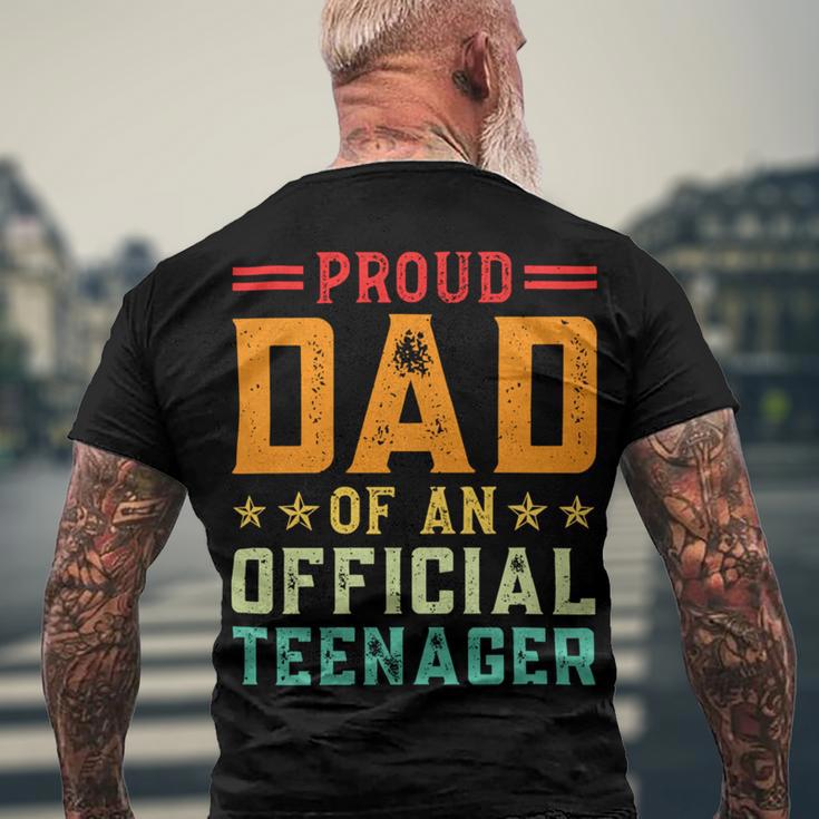 Vintage Thirteen Retro Proud Dad Of An 544 Shirt Men's Crewneck Short Sleeve Back Print T-shirt Gifts for Old Men