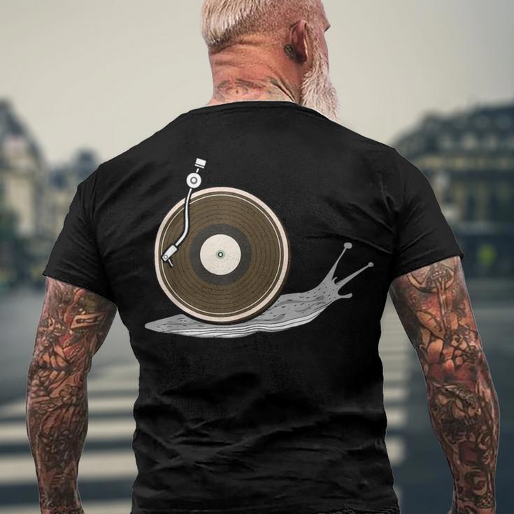 Vinyl Snail Vinyl Records Dj Vinyl Slug Lp Collector 155 Trending Shirt Men's Crewneck Short Sleeve Back Print T-shirt Gifts for Old Men