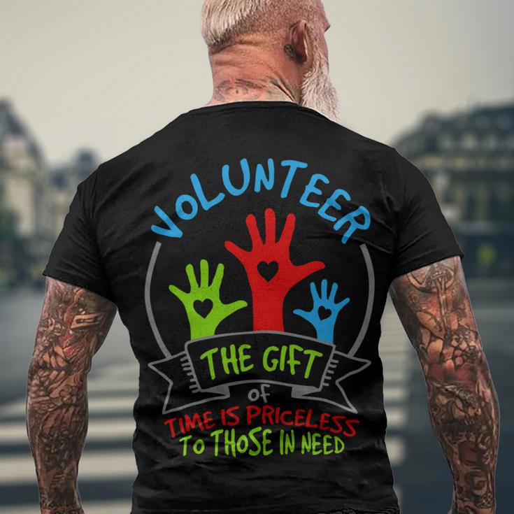 Volunteer - The Of Time Is Priceless 54 Trending Shirt Men's Crewneck Short Sleeve Back Print T-shirt Gifts for Old Men