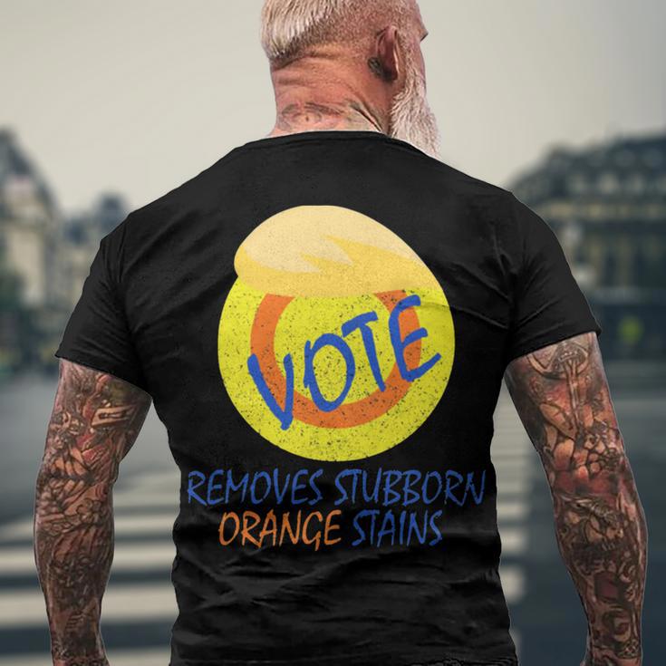 Vote Removes Stubborn Orange Stains 902 Shirt Men's Crewneck Short Sleeve Back Print T-shirt Gifts for Old Men