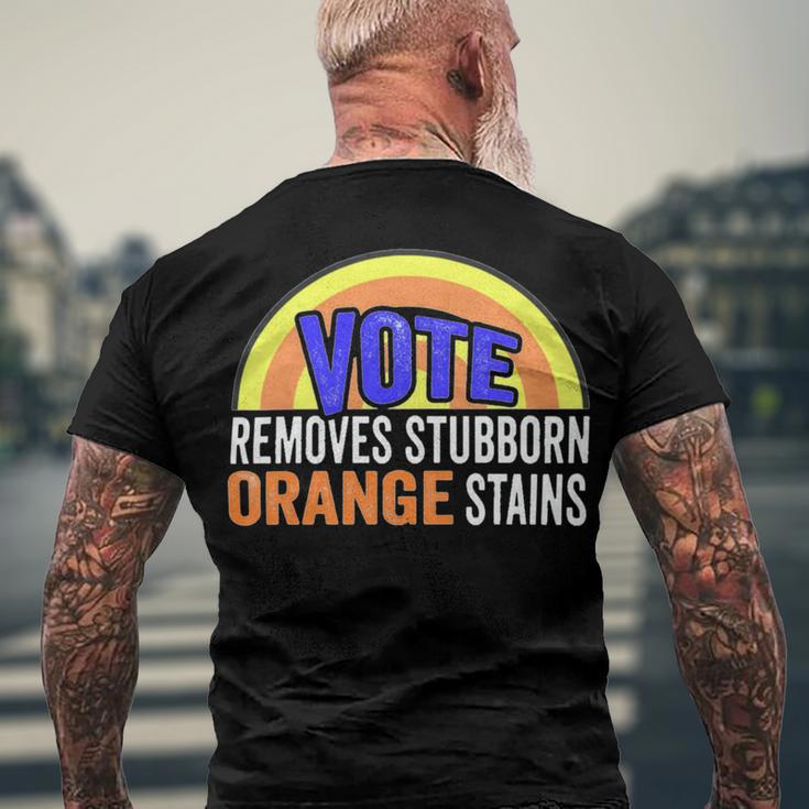 Vote Removes Stubborn Orange Stains 904 Shirt Men's Crewneck Short Sleeve Back Print T-shirt Gifts for Old Men