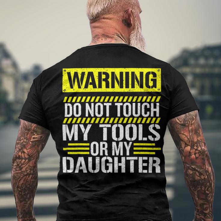 Warning Do Not Touch My Tools 196 Shirt Men's Crewneck Short Sleeve Back Print T-shirt Gifts for Old Men