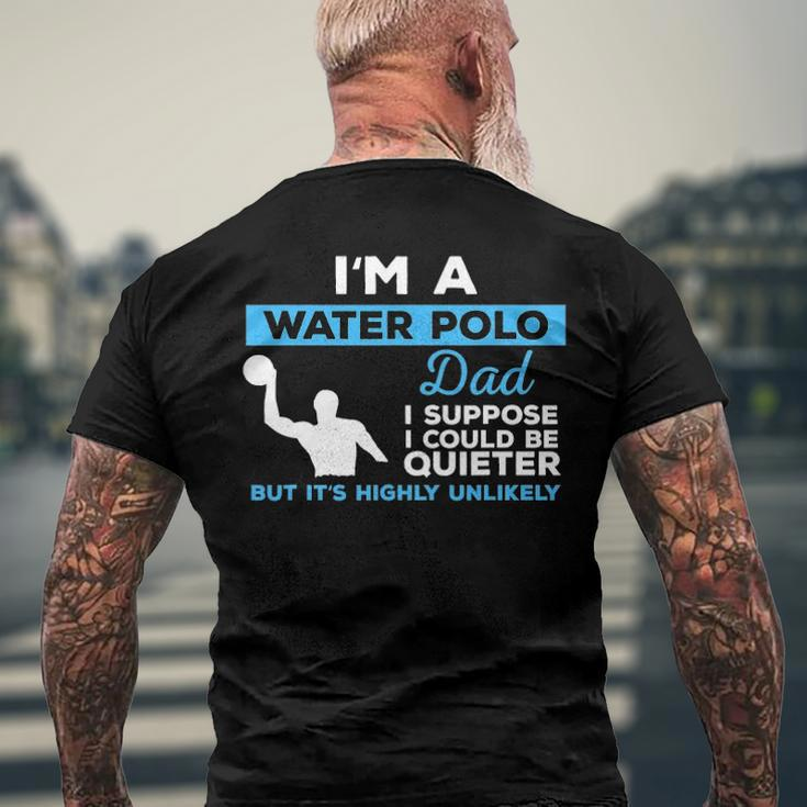 Water Polo Dadwaterpolo Sport Player Men's Back Print T-shirt Gifts for Old Men