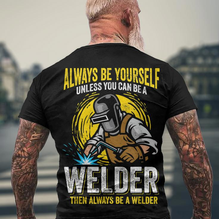 Welder Clothes For Men Welding V2 Men's T-shirt Back Print Gifts for Old Men