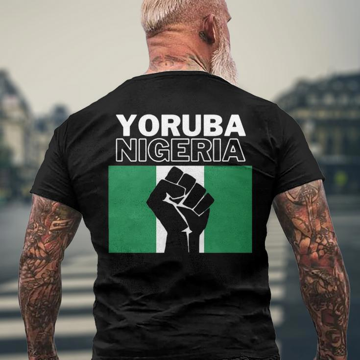 Yoruba Nigeria - Ancestry Initiation Dna Results Men's Back Print T-shirt Gifts for Old Men
