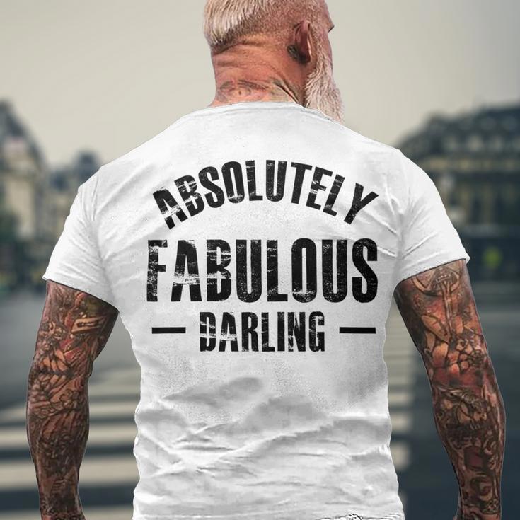 Absolutely Fabulous Darling Men's Crewneck Short Sleeve Back Print T-shirt Gifts for Old Men