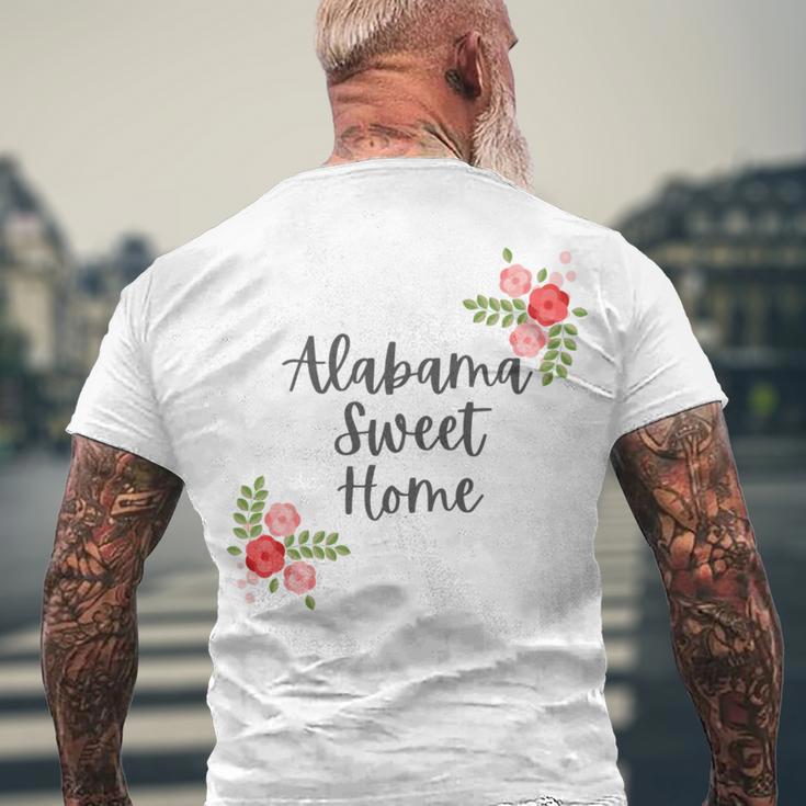 Alabama Sweet Home Sweet Home Men's Crewneck Short Sleeve Back Print T-shirt Gifts for Old Men