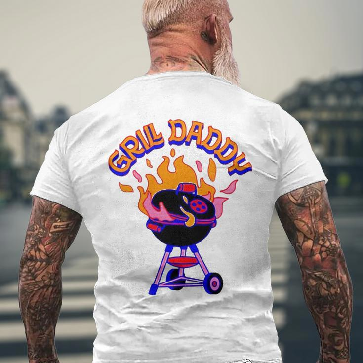 Bbq Grill Daddy Fathers Day Men's Back Print T-shirt Gifts for Old Men