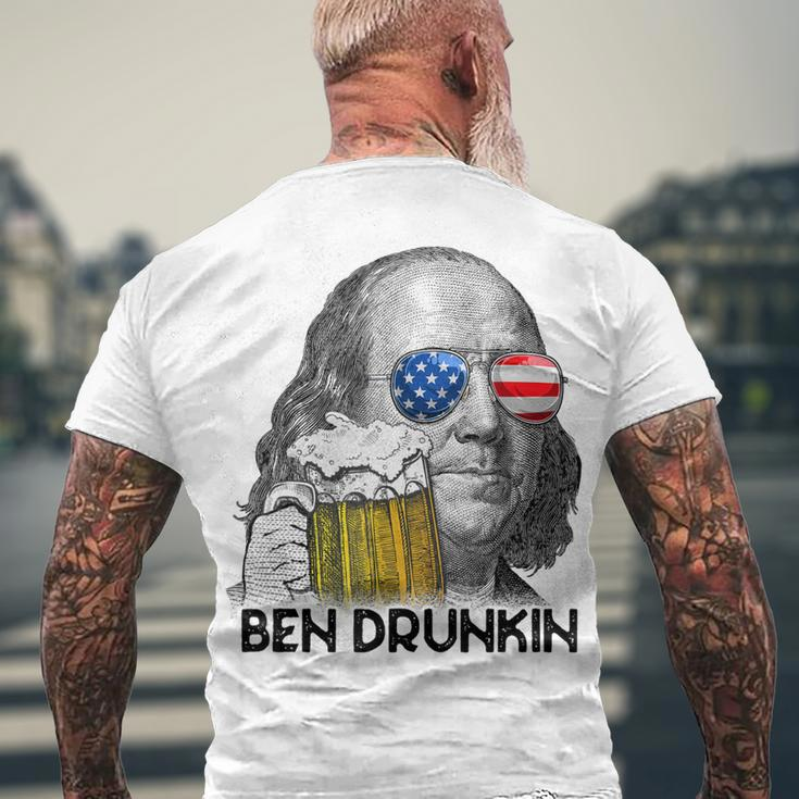 Ben Drankin Drunking 4Th Of July Beer Men Woman V3 Men's T-shirt Back Print Gifts for Old Men