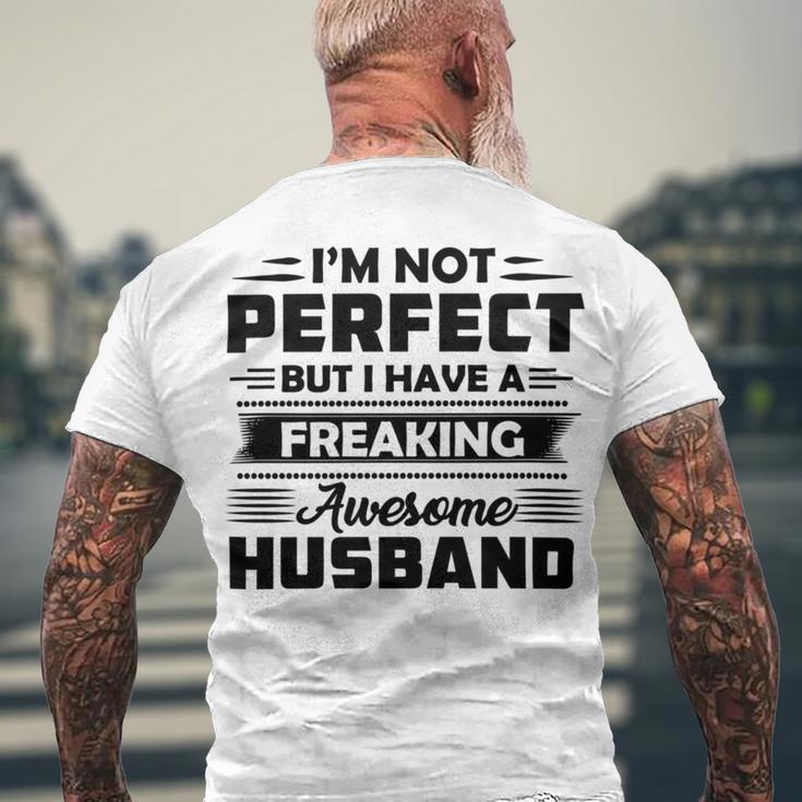 Best Husband Gift For Wife Men's Crewneck Short Sleeve Back Print T-shirt Gifts for Old Men