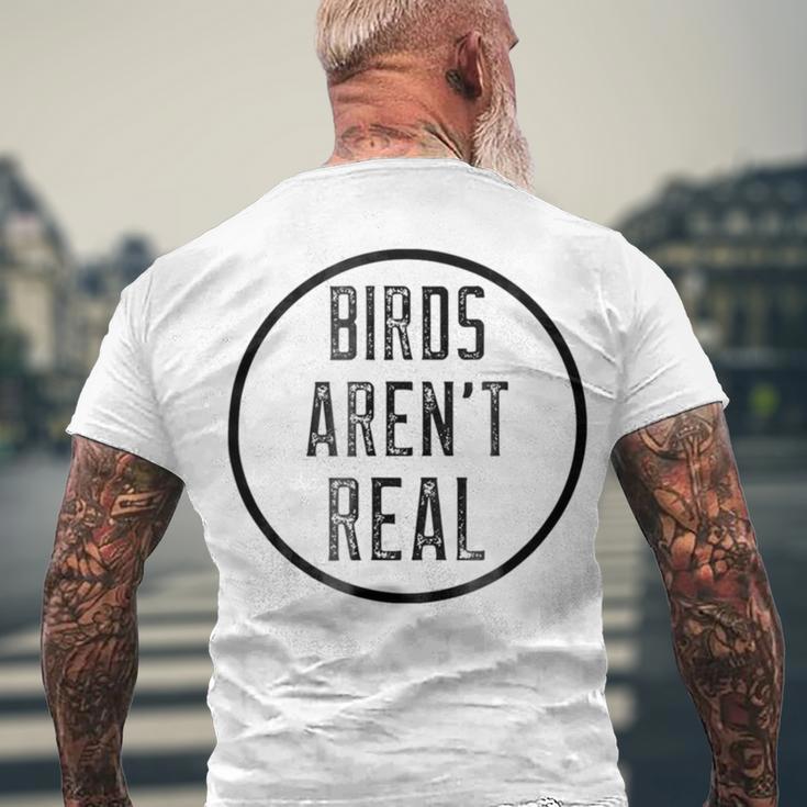 Birds ArenReal Funny Birds Jokes Men's Crewneck Short Sleeve Back Print T-shirt Gifts for Old Men