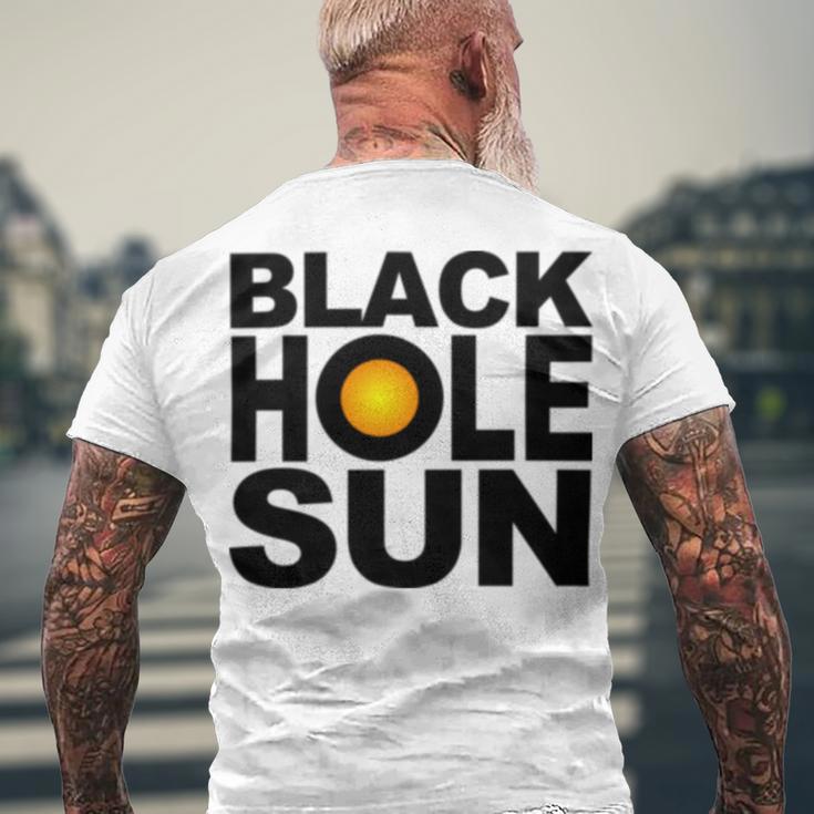 Black Hole Sun Men's Crewneck Short Sleeve Back Print T-shirt Gifts for Old Men