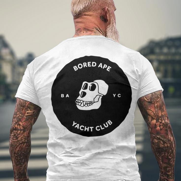 Bored Ape Yacht Club Nft Club Men's Crewneck Short Sleeve Back Print T-shirt Gifts for Old Men