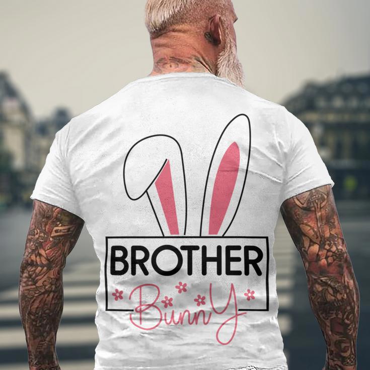 Brother Easter Bunny Men's Crewneck Short Sleeve Back Print T-shirt Gifts for Old Men