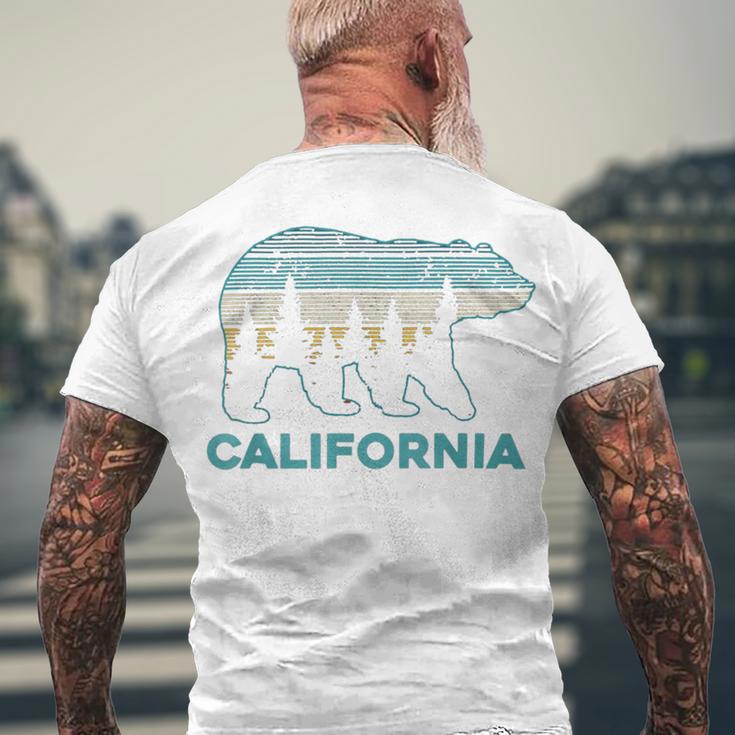 California Bear Vintage Retro Nature Hiking Souvenir 465 Trending Shirt Men's Crewneck Short Sleeve Back Print T-shirt Gifts for Old Men