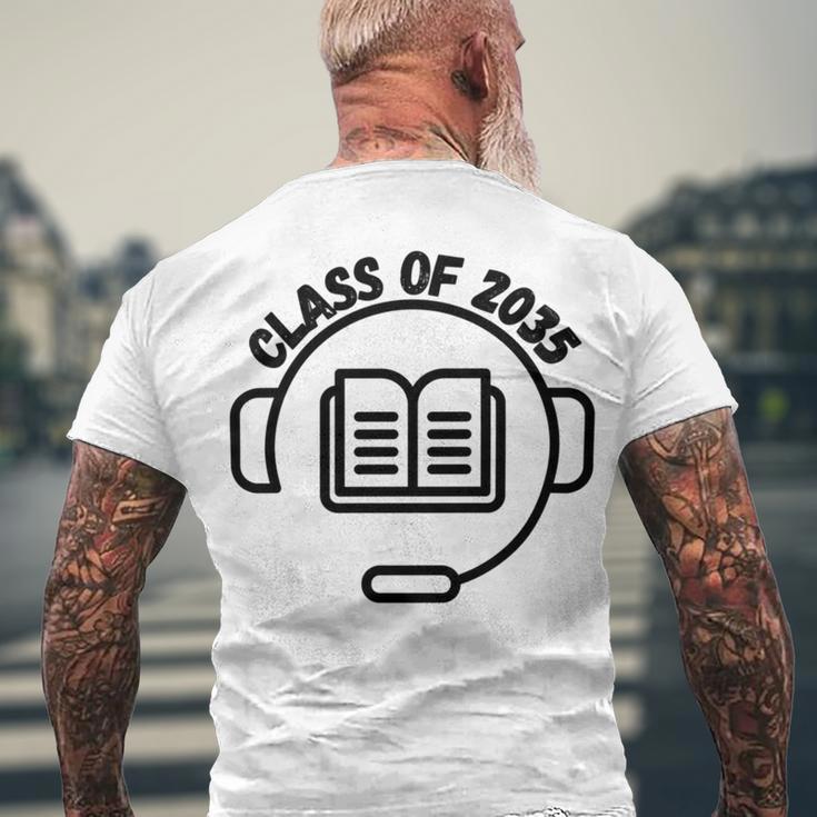 Class Of 2035 Grow With Me Men's Crewneck Short Sleeve Back Print T-shirt Gifts for Old Men