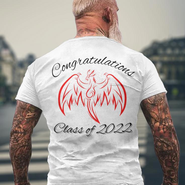 Congratulations Class Of 2022 Dragon Men's Crewneck Short Sleeve Back Print T-shirt Gifts for Old Men