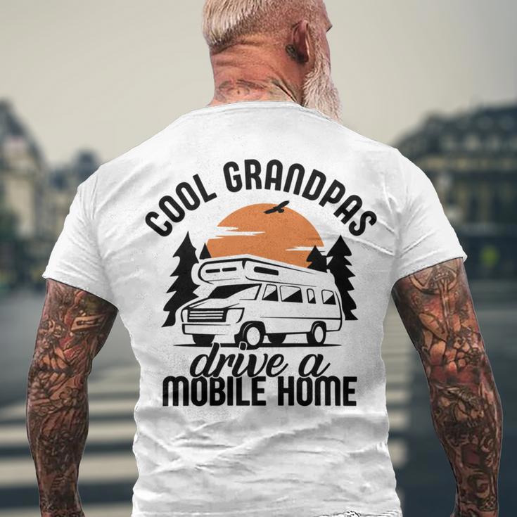 Cool Grandpas Drive A Mobile Home Men's Crewneck Short Sleeve Back Print T-shirt Gifts for Old Men