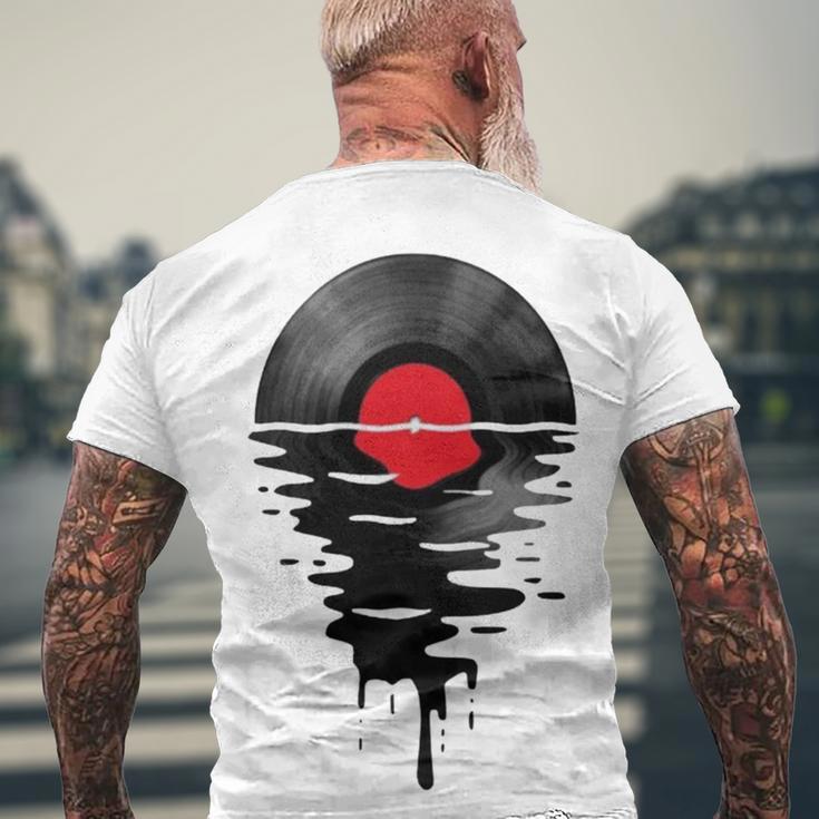 Cool Record Dj Music Men's Crewneck Short Sleeve Back Print T-shirt Gifts for Old Men