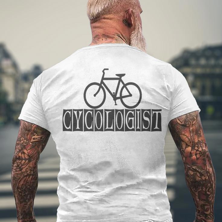 Cycologist Forever Sticker Men's Crewneck Short Sleeve Back Print T-shirt Gifts for Old Men