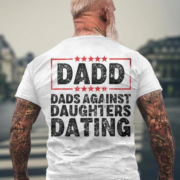 Dads Against Daughters Dating Men's Crewneck Short Sleeve Back Print T-shirt Gifts for Old Men