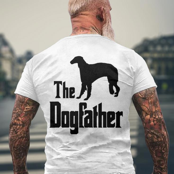 The Dogfather - Dog Borzoi Men's Back Print T-shirt Gifts for Old Men