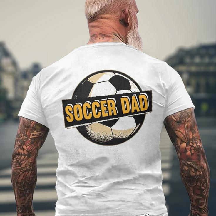 Football Soccer Dad Goalie Goaltender Sports Lover Men's Back Print T-shirt Gifts for Old Men
