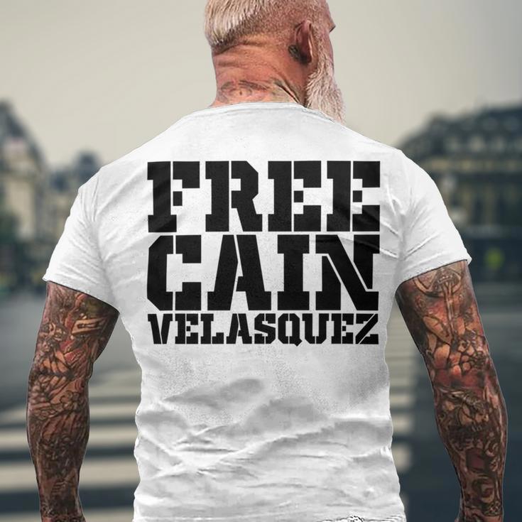 Free Cain Velasquez V6 Men's Crewneck Short Sleeve Back Print T-shirt Gifts for Old Men