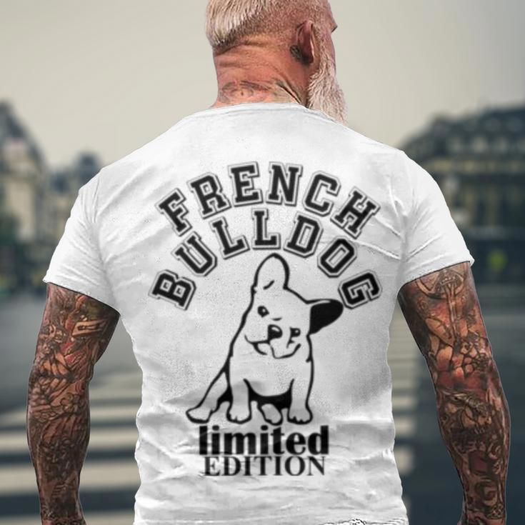 French Bulldog V2 Men's Crewneck Short Sleeve Back Print T-shirt Gifts for Old Men